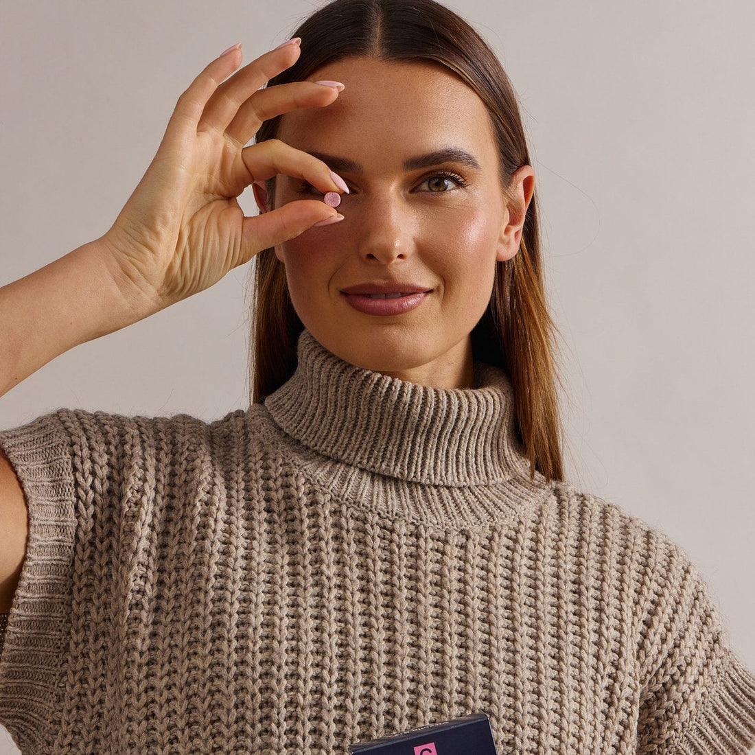 Vrouw met ScKIN Vitamin B12+