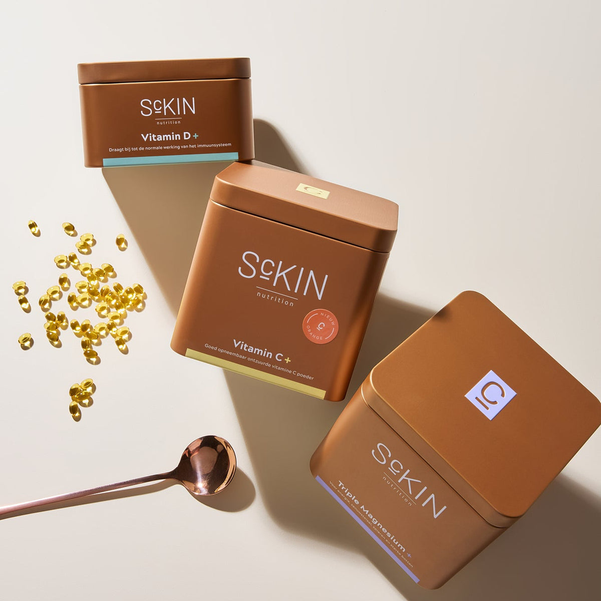 Magnesium, vitamine C en D ScKIN