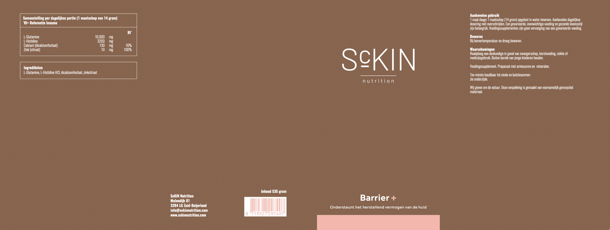 ScKIN Nutrition, Barrier+